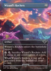 Wizard's Rockets (0400) - Foil - Borderless - Prerelease Promo (Date Stamped)